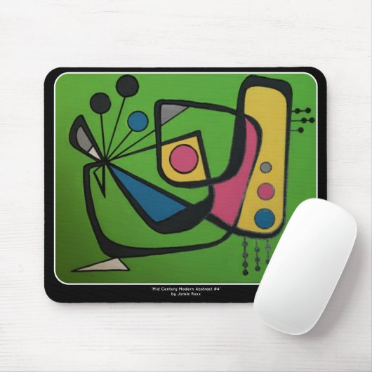 'Middeleeuwse moderne Abstracte num 4' op een Muismat (Met muis)