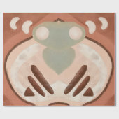 Middeleeuwse moderne Abstracte organische kunstont Cadeaupapier (Vlak)