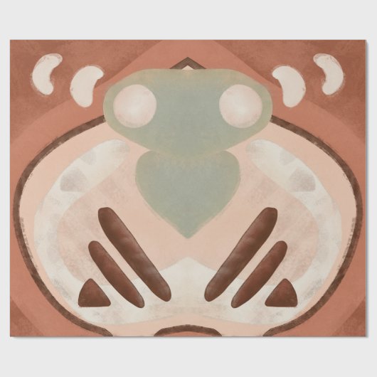 Middeleeuwse moderne Abstracte organische kunstont Cadeaupapier (Vlak)