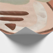 Middeleeuwse moderne Abstracte organische kunstont Cadeaupapier (Hoek)