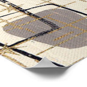 Middeleeuwse moderne Abstracte Poster (Hoek)