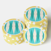 Middeleeuwse moderne Argyle Poker Chips (Opstapeling)