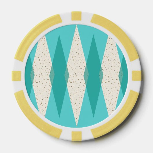 Middeleeuwse moderne Argyle Poker Chips (Voorkant)
