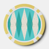 Middeleeuwse moderne Argyle Poker Chips (Achterkant)