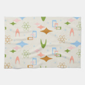 Middeleeuwse moderne atomaire boemerangs theedoek (Horizontaal)