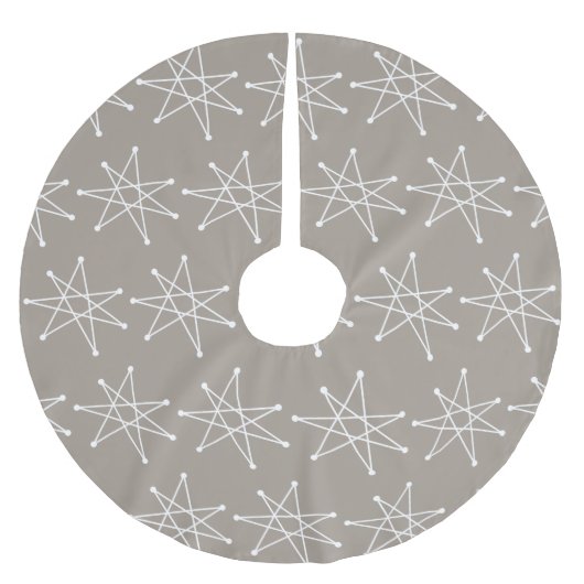 Middeleeuwse moderne Atomic Christmas Star Elegant Kerstboom Rok (Voorkant)