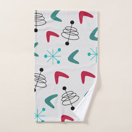 Middeleeuwse moderne atoomboommerken bad handdoek (Handdoek)