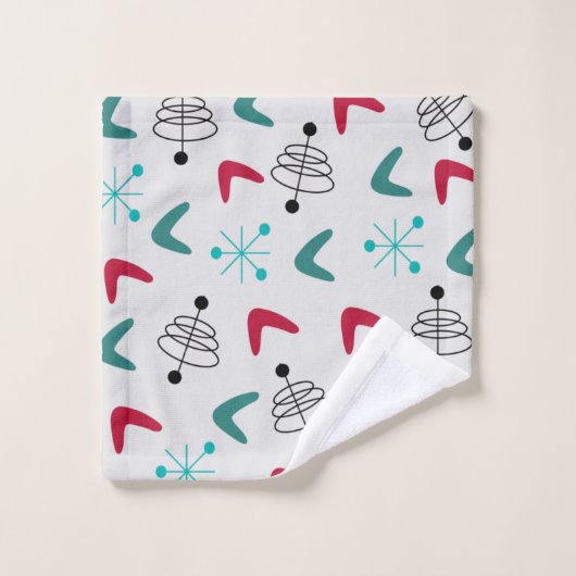 Middeleeuwse moderne atoomboommerken bad handdoek (Wasdoekje)