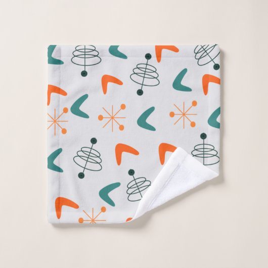 Middeleeuwse moderne atoomboommerken bad handdoek (Wasdoekje)