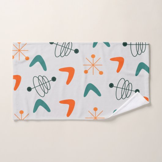 Middeleeuwse moderne atoomboommerken bad handdoek (Handdoek)