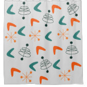 Middeleeuwse moderne atoomboommerken douchegordijn (Voorkant)