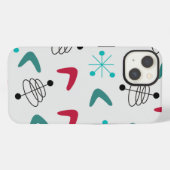 Middeleeuwse moderne atoomboommerken iPhone hoesje (Achterkant horizontaal)