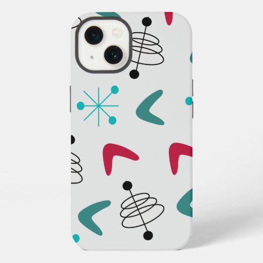 Middeleeuwse moderne atoomboommerken iPhone hoesje (Achterkant)