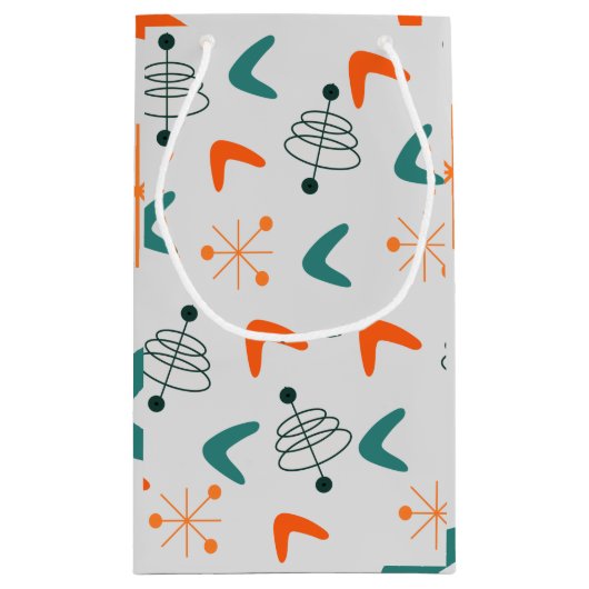 Middeleeuwse moderne atoomboommerken klein cadeauzakje (Achterkant)