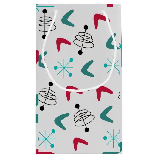 Middeleeuwse moderne atoomboommerken klein cadeauzakje (Achterkant)