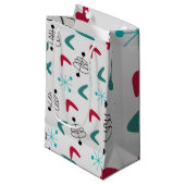 Middeleeuwse moderne atoomboommerken klein cadeauzakje (Voorkant Gekanteld)