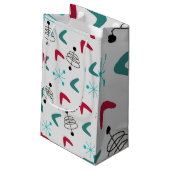 Middeleeuwse moderne atoomboommerken klein cadeauzakje (Achterkant Gekanteld)