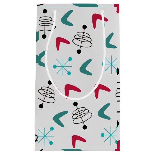 Middeleeuwse moderne atoomboommerken klein cadeauzakje (Voorkant)