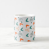 Middeleeuwse moderne atoomboommerken koffiemok (Center)