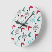 Middeleeuwse moderne atoomboommerken ronde klok (Hoek)