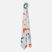 Middeleeuwse moderne atoomboommerken stropdas (Voorkant)