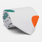 Middeleeuwse moderne atoomboommerken stropdas (Opgerold)