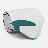 Middeleeuwse moderne atoomboommerken stropdas (Opgerold)