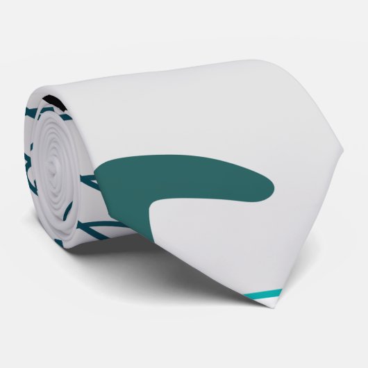 Middeleeuwse moderne atoomboommerken stropdas (Opgerold)