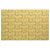 Middeleeuwse moderne atoomgeïnspireerde fabric 29 stof (Fat Quarter)