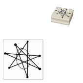 Middeleeuwse moderne atoomkerst - uitbarsting MCM Rubberstempel (Gestempeld)