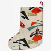 Middeleeuwse moderne atoomkerstaking kleine kerstsok (Achterkant)