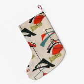 Middeleeuwse moderne atoomkerstaking kleine kerstsok (Achterkant (Hangend))