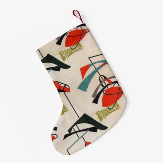 Middeleeuwse moderne atoomkerstaking kleine kerstsok (Achterkant (Hangend))