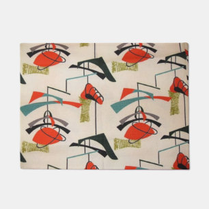 Middeleeuwse moderne atoommobiele deurmat