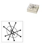 Middeleeuwse, moderne atoommolecule MCM Rubberstempel (Gestempeld)