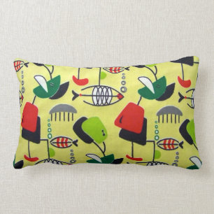 Middeleeuwse moderne atoomontwerplumbool kussen