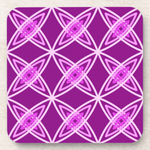 Middeleeuwse moderne atoomprinter - Amethyst Paars Bier Onderzetter