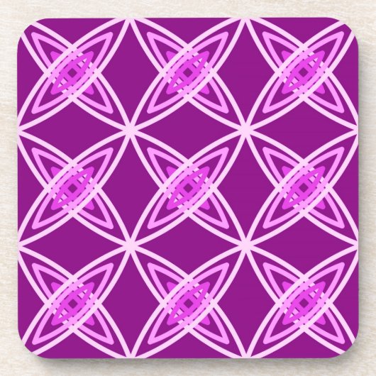 Middeleeuwse moderne atoomprinter - Amethyst Paars Bier Onderzetter (Voorkant)