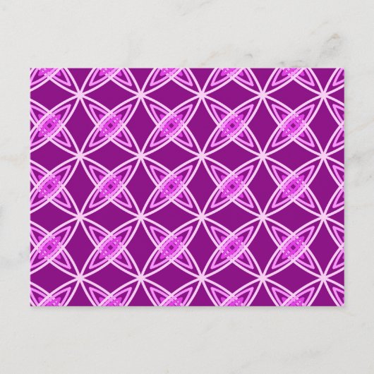 Middeleeuwse moderne atoomprinter - Amethyst Paars Briefkaart (Voorkant)