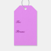 Middeleeuwse moderne atoomprinter - Amethyst Paars Cadeaulabel (Achterkant)