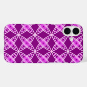 Middeleeuwse moderne atoomprinter - Amethyst Paars Case-Mate iPhone Case (Achterkant (horizontaal))