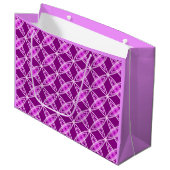 Middeleeuwse moderne atoomprinter - Amethyst Paars Large Cadeautasje (Voorkant Gekanteld)