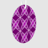 Middeleeuwse moderne atoomprinter - Amethyst Paars Ornament (voorkant)