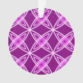 Middeleeuwse moderne atoomprinter - Amethyst Paars Ornament (voorkant)