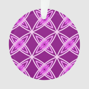 Middeleeuwse moderne atoomprinter - Amethyst Paars Ornament