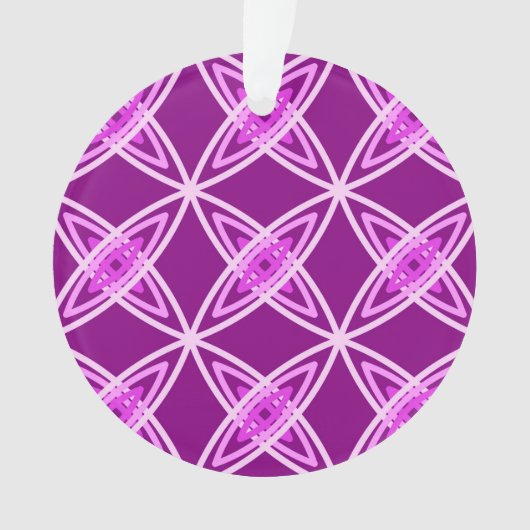 Middeleeuwse moderne atoomprinter - Amethyst Paars Ornament (voorkant)