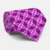 Middeleeuwse moderne atoomprinter - Amethyst Paars Stropdas (Opgerold)