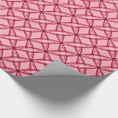 Middeleeuwse moderne atoomprinter - Balletroze Cadeaupapier (Hoek)