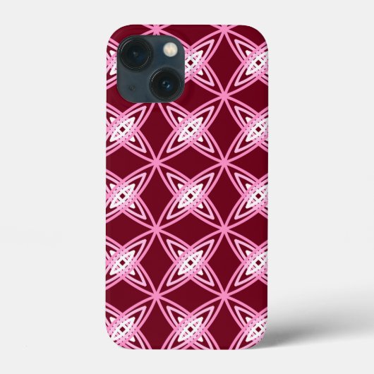 Middeleeuwse moderne atoomprinter - Bourgogne Case-Mate iPhone Case (Achterkant)