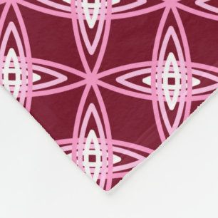 Middeleeuwse moderne atoomprinter - Bourgogne Fleece Deken